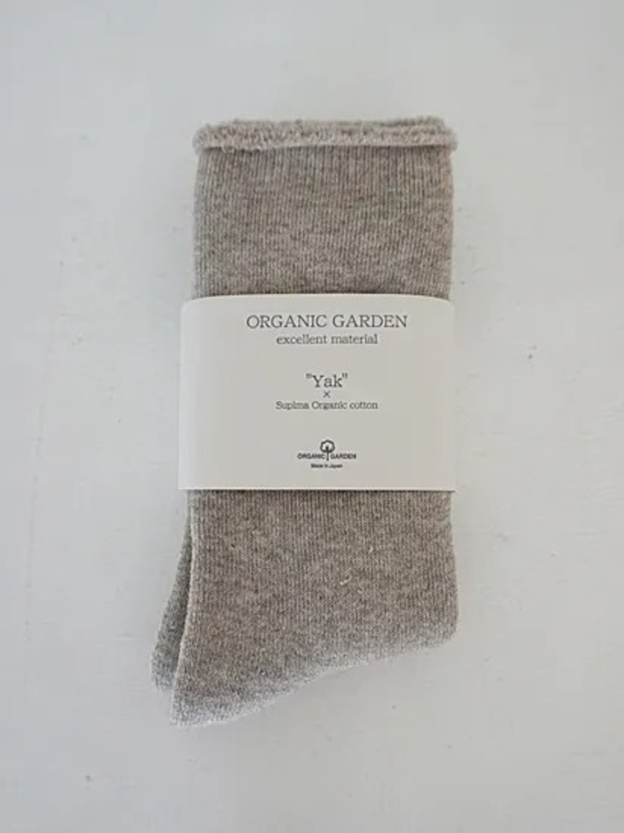 ORGANIC GARDEN スーピマ綿&ヤクパイルソックス