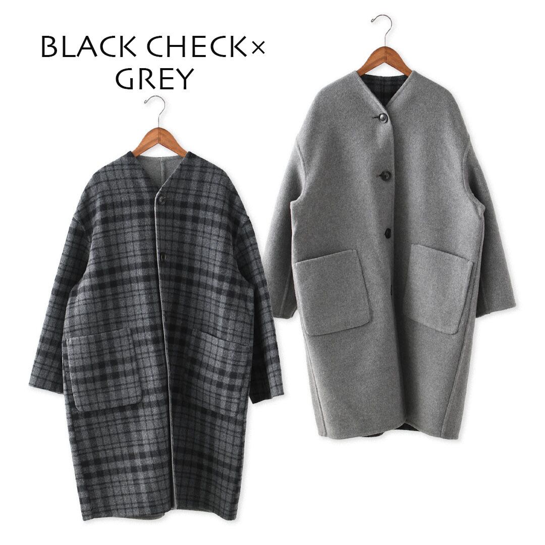 LE GLAZIK [ル・グラジック] WOOL RIVER REVERSIBLE COAT [JL-8982MFW