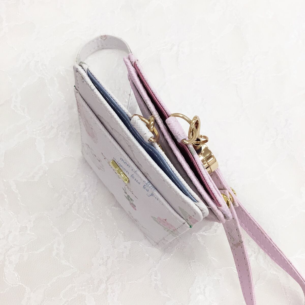 リール付きパスケース ꫂ ၴႅၴ♡Lady rosę series♡ꫂ ၴႅၴ