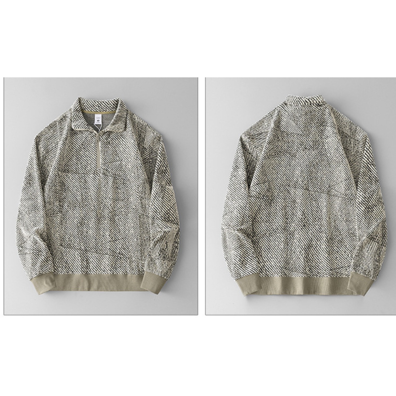 ハーフジップリラックスボアトップス 　TB1786・画像8