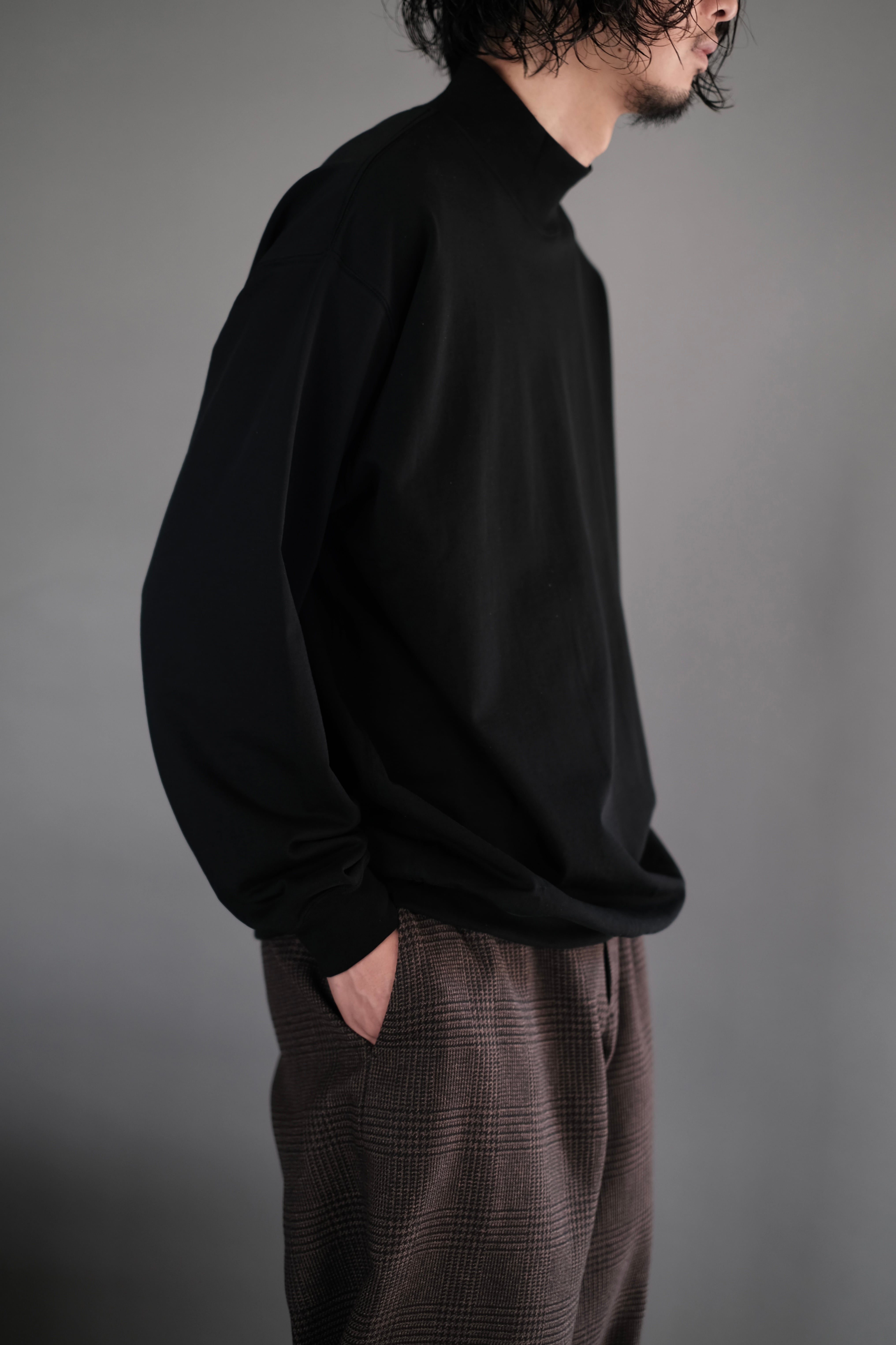 Graphpaper / Cotton Light Terry Mock Neck | LIVING