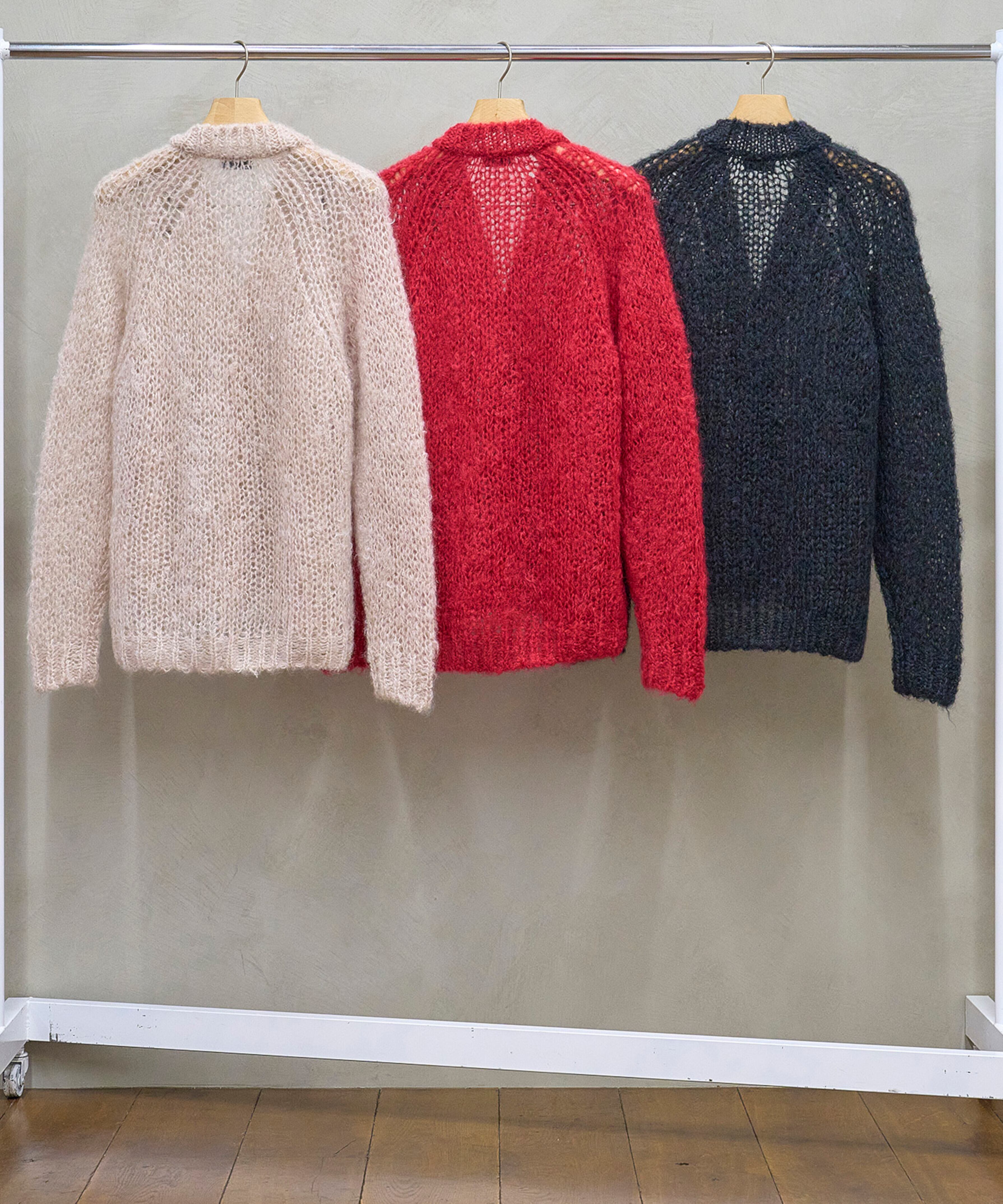 トップス UNUSED MOHAIR CARDIGAN BLACK 19AW Mohair knit cardigan | UNUSED(アンユーズド) / トップス