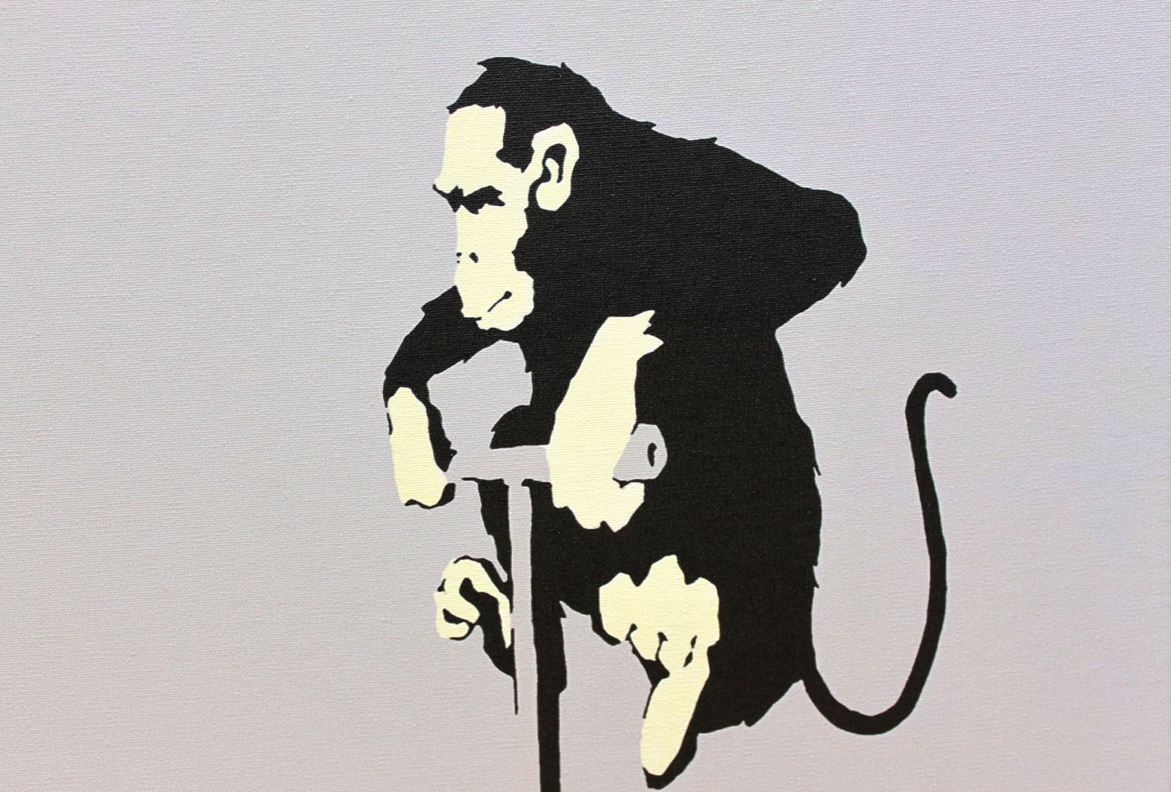 バンクシー「デトネーター モンキー/Detonator Monkey」展示用フック