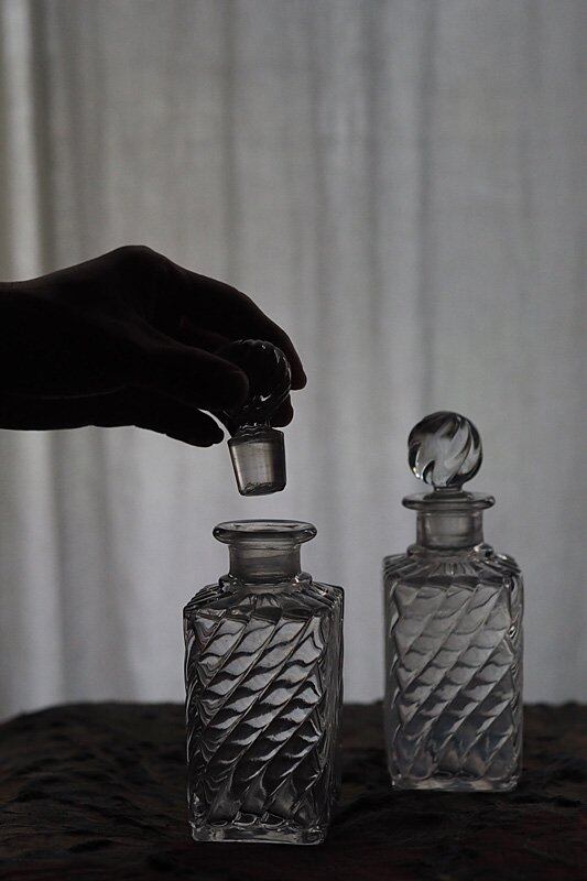 バカラ バンブー香水瓶-antique baccarat perfume bottle | finestaRt