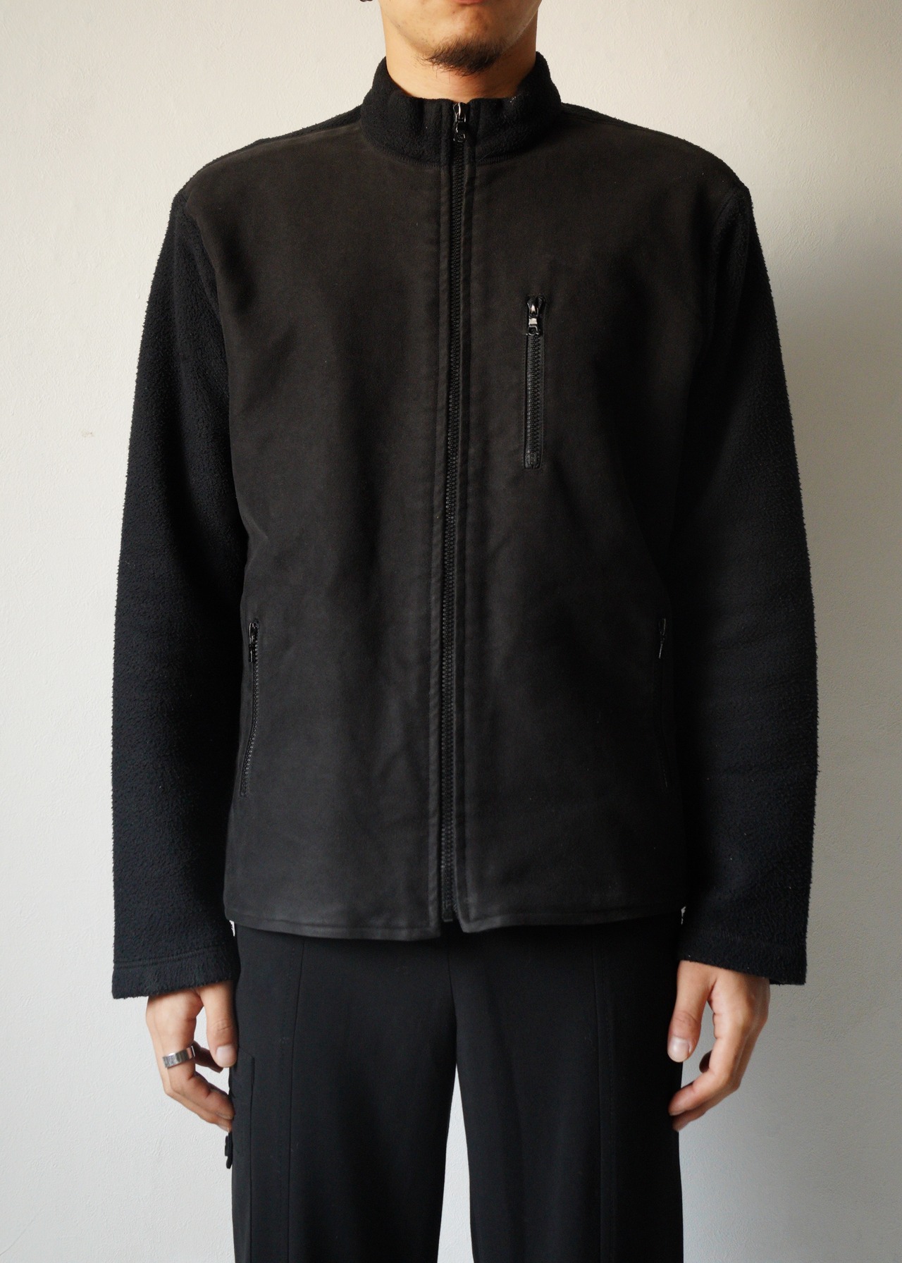 A.P.C. 00AW switching moleskin fleece jacket