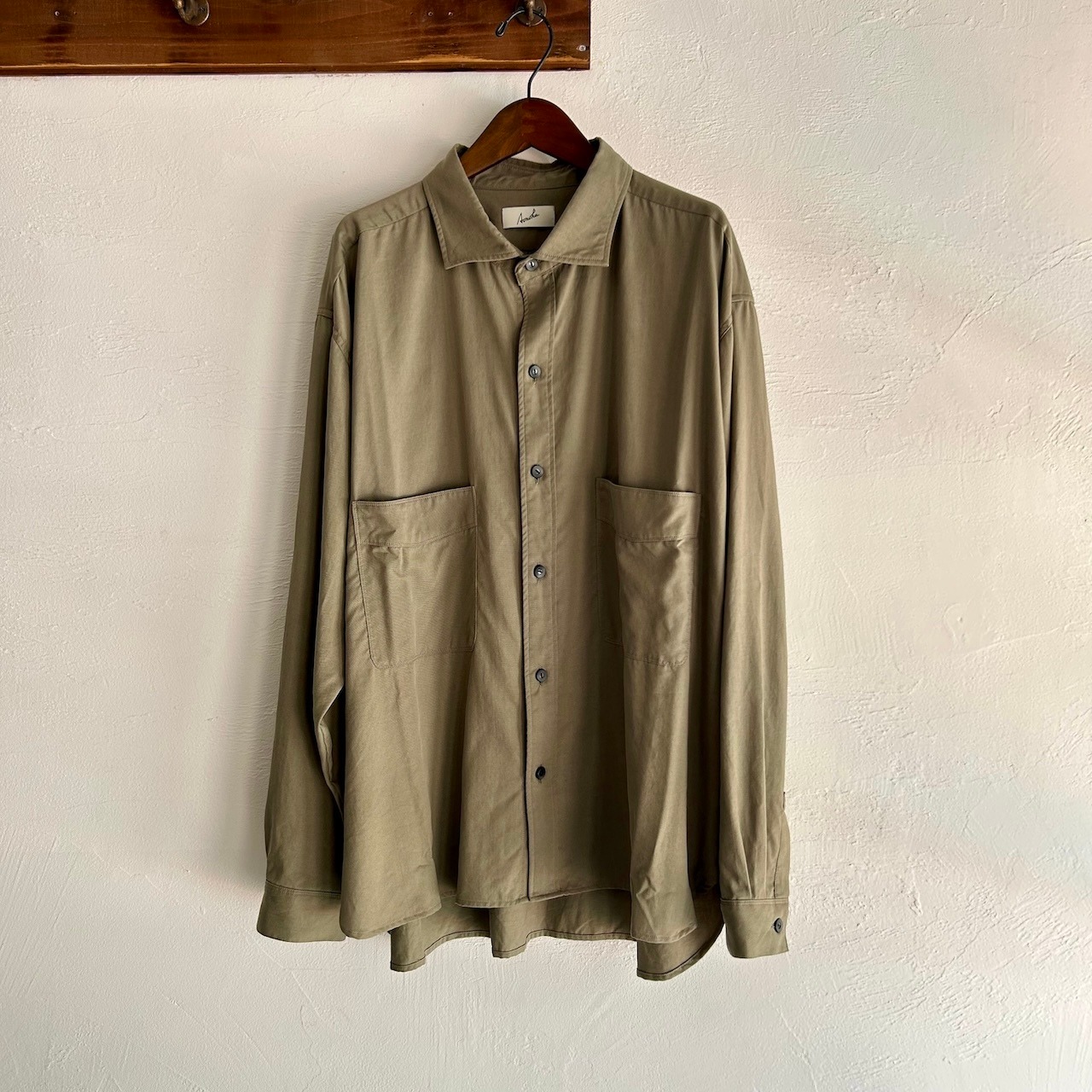 Over easy shirt khaki-beige
