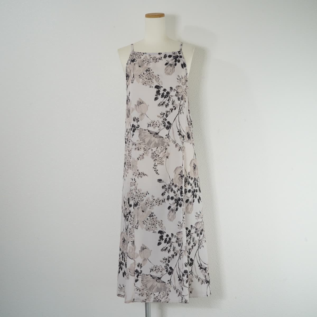 AMERI アメリ 2WAY FLOWER LAYERED SHEER DRESS フラワー ...