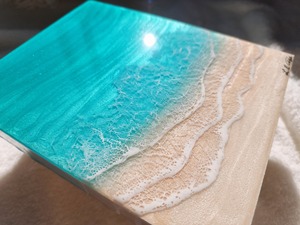 198.オーシャンレジンアート アートパネル