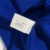 カシミヤ100% MADAME PARIS マダムパリス 豪華ボタン ニット カーディガン L/ブルー系 レディース