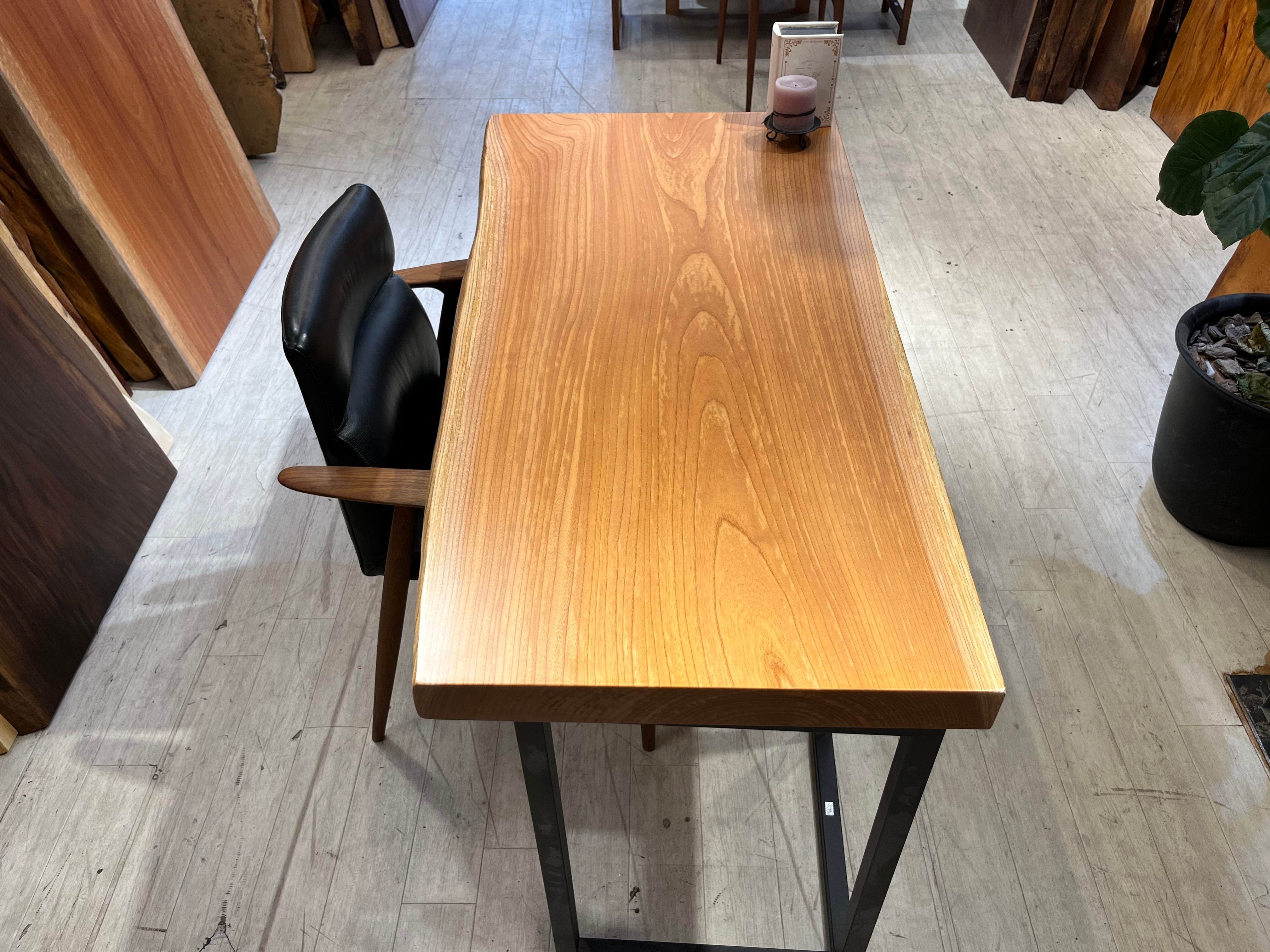 リメイク品】欅（ケヤキ）_1270×630-535×62_新宿店_テーブル天板/一枚