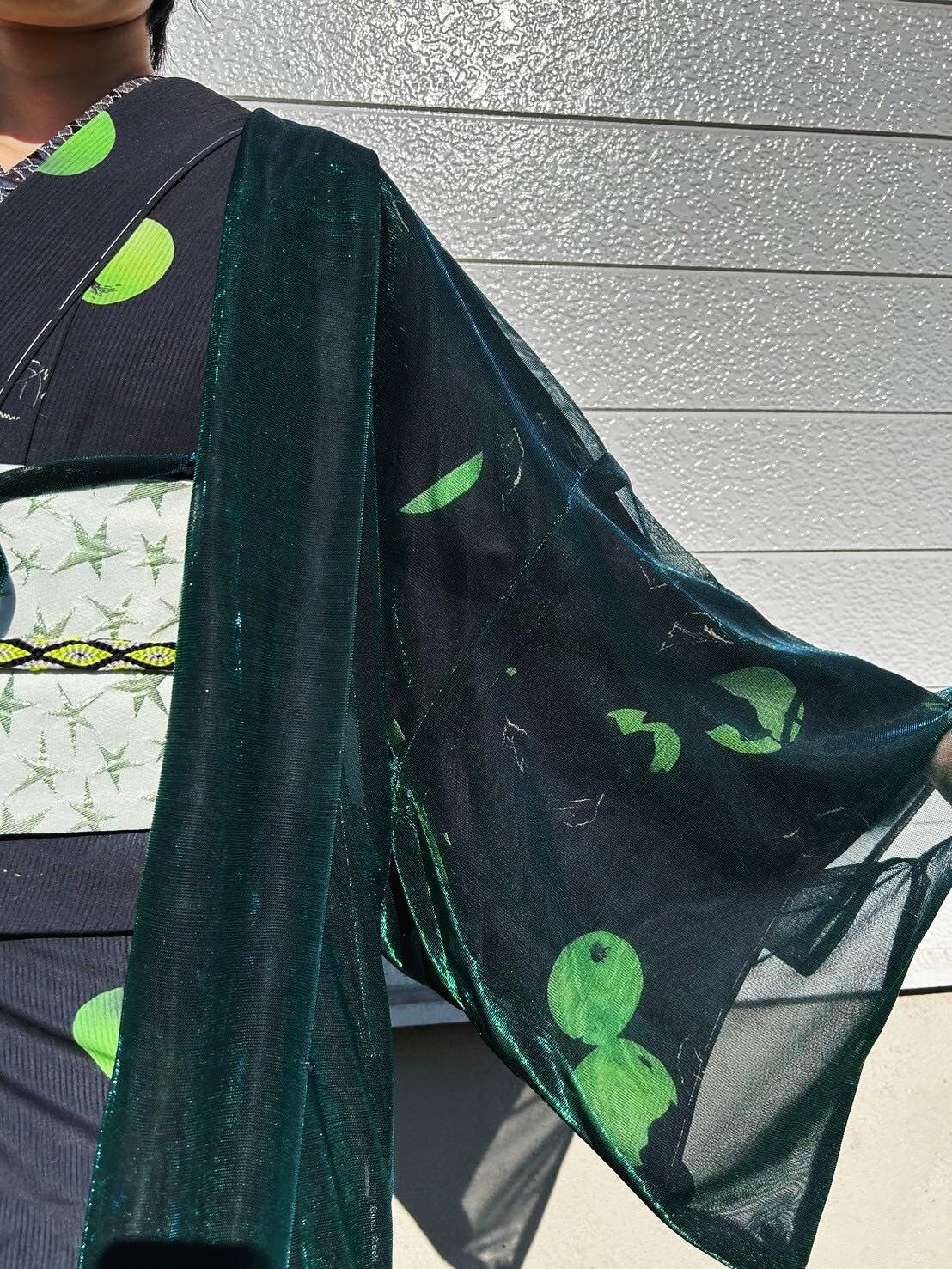 即納品】Rumi Rock羽織 オーロラ グリーン [ B1055 B1056] | Rumi Rock