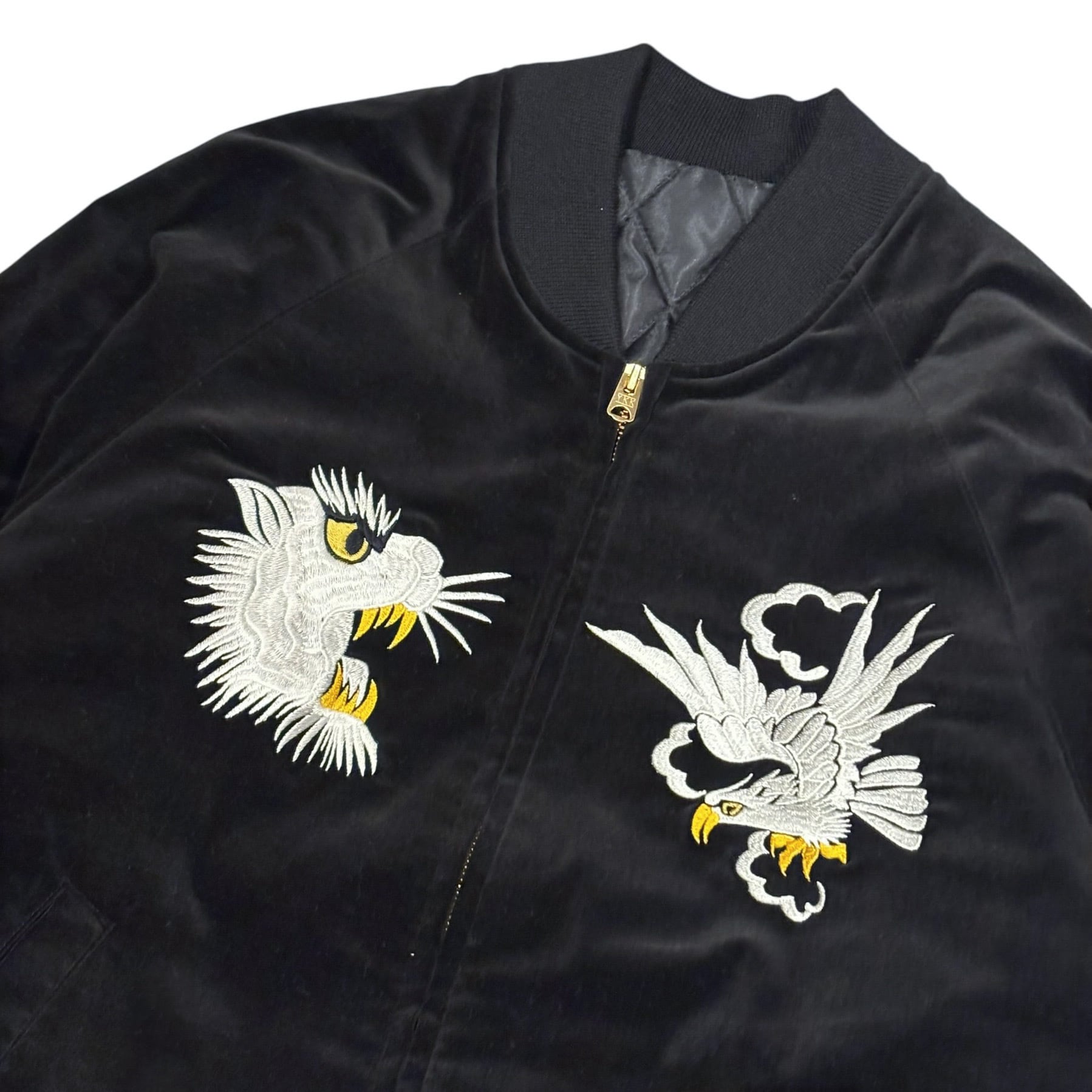 稀少 WAREHOUSE 別珍 USAF スーベニアジャケット 38 ブラック HOUSTON】 別珍スーベニアジャケット ”ALASKA” COLOR : ブラック 価格