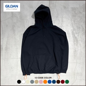 GILDAN ドローコードカスタム フーディ (BLACK)