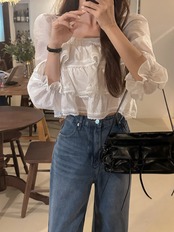 ティアードフリルブラウス D1388