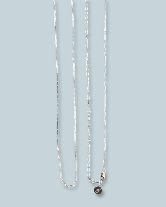 super long necklace -silver-