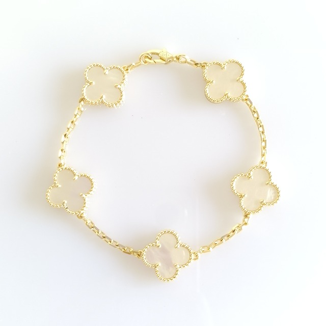 黒蝶貝 ホワイトゴールド スウィートパピヨンブレスレット | olive&caty 