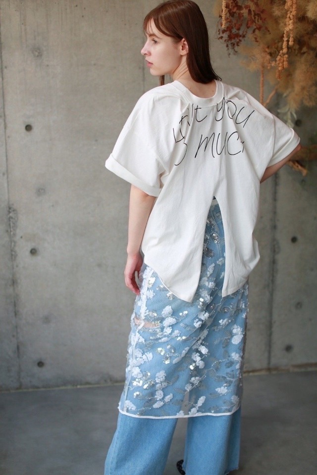 （select）バッグスリットTーshirt