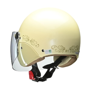 【公式】Street Alice QJ-3　セミジェットヘルメット　パールアイボリー