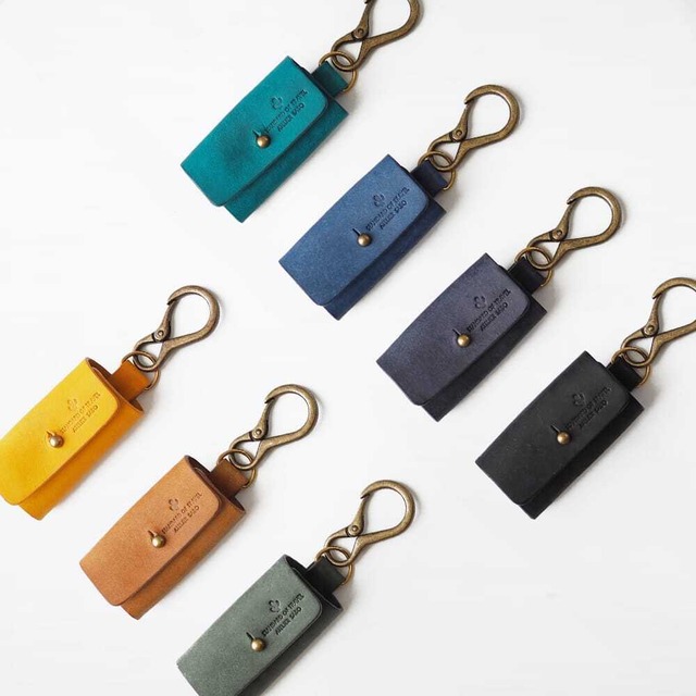 小さいキーケース【ブラック】家や自転車の鍵用