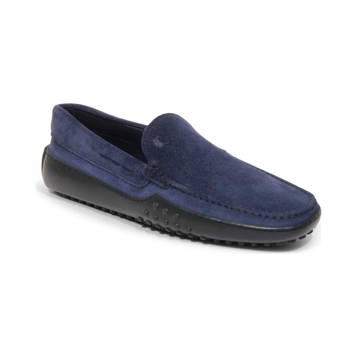 TOD'S トッズ メンズ ローファー スエード ネイビー