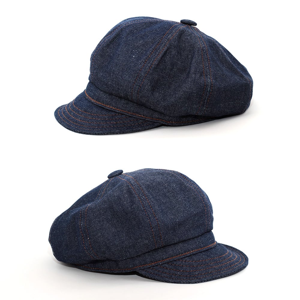 キャスケット スピットファイヤ 帽子 メンズ ニューヨークハット NEW YORK HAT Denim Stitch Spitfire ブルー デニム  6221-BLUE USA生産 正規品