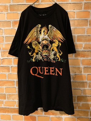 【Queen】クイーン オフィシャルバンドTシャツ ロゴ L 黒 FreddieMercury アメリカ古着