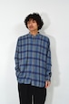 90s No-collar check nel shirt