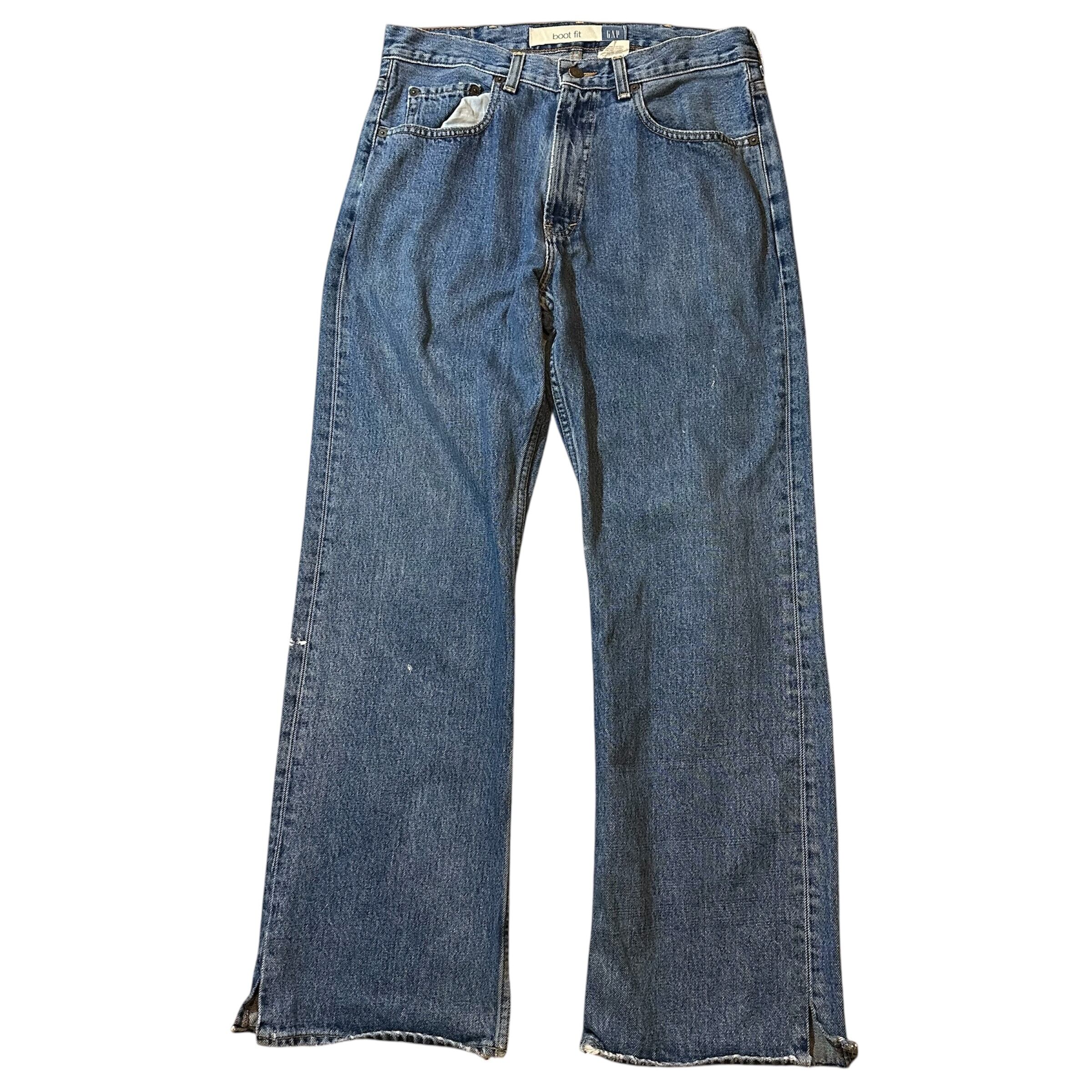 A141】90s Levi's 501 Made in USA repair denim W32 L34 black/90年代