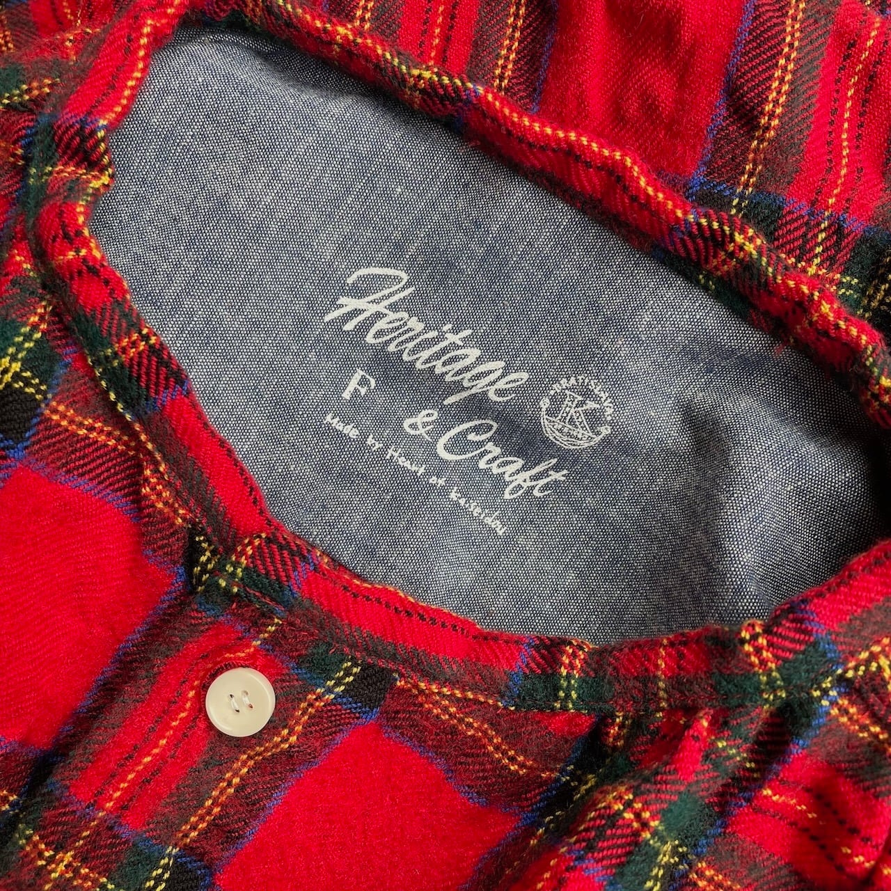 スタンド背タックシャツ タータンフォーエバー 53S27 サイズ F | 快晴堂