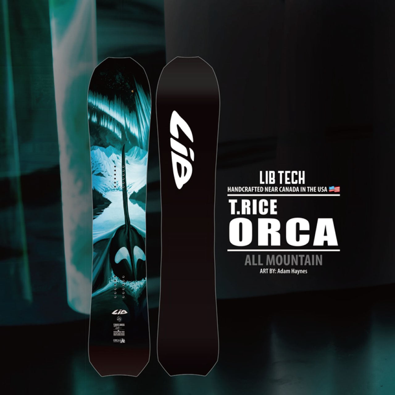 美品】LIB TECH さくかっ ORCA 147cm（パウダー・オールマウンテン）