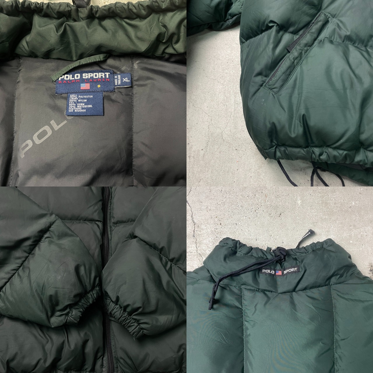 90年代 POLO SPORT RALPH LAUREN ポロスポ ダウンジャケット メンズXL 