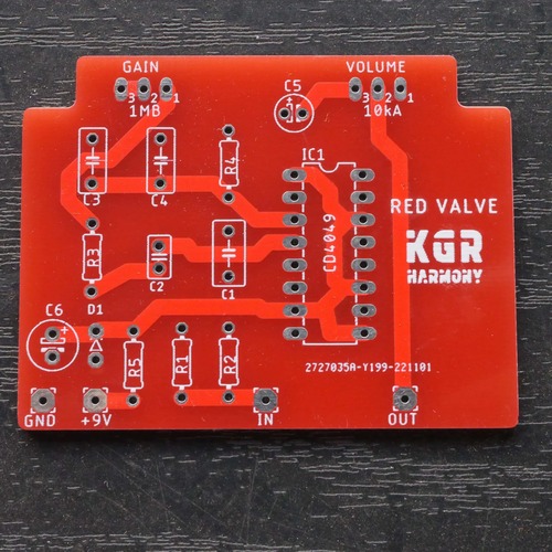 （基板のみ）ロジックIC オーバードライブ "RED VALVE"