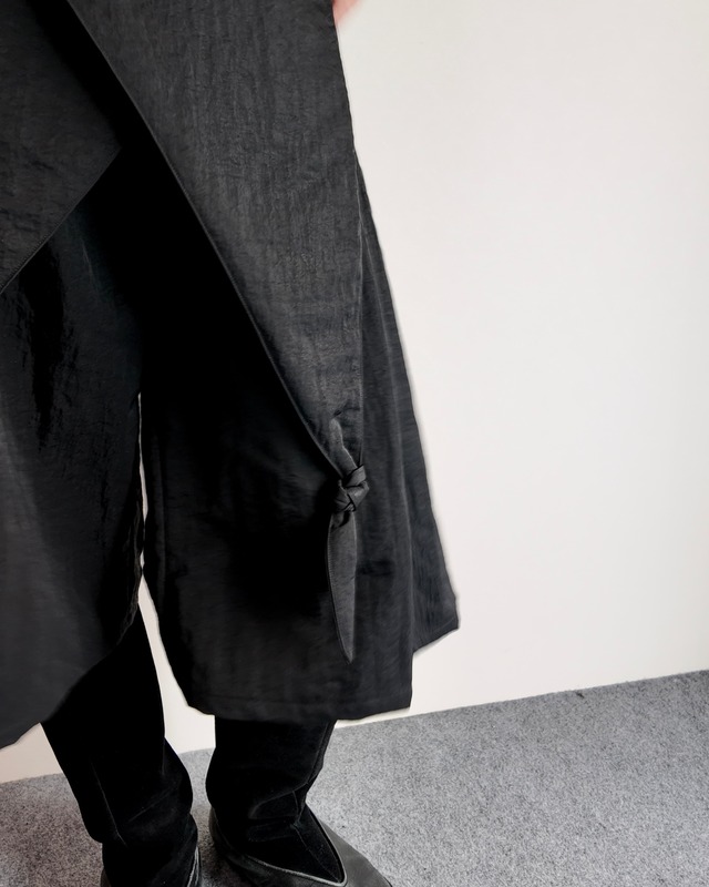 【26/AW STRONGTHE】BLACK / DROPS BERMUDA SHORTS