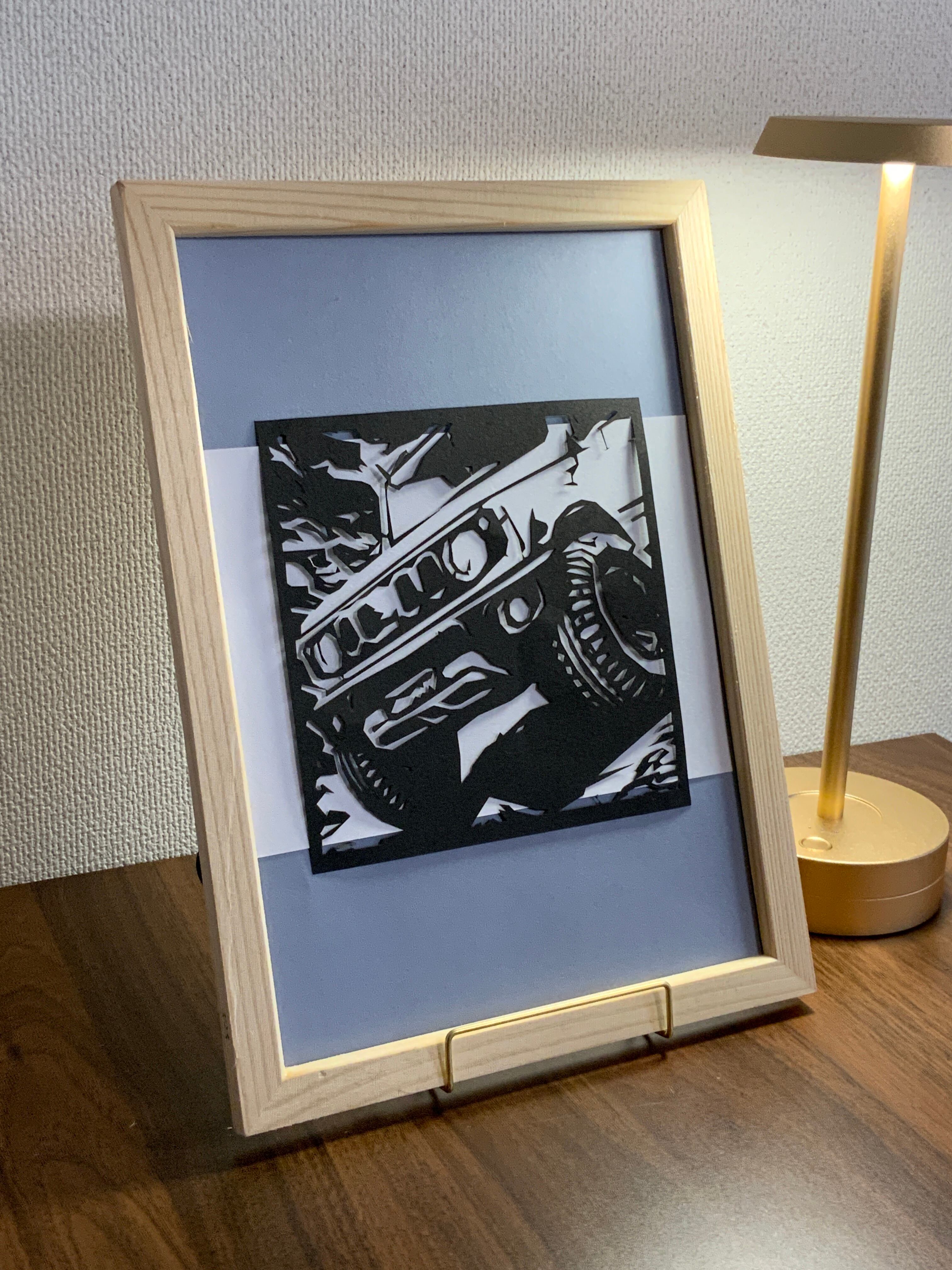 513-Car-ジムニー切り絵 | PAY ID