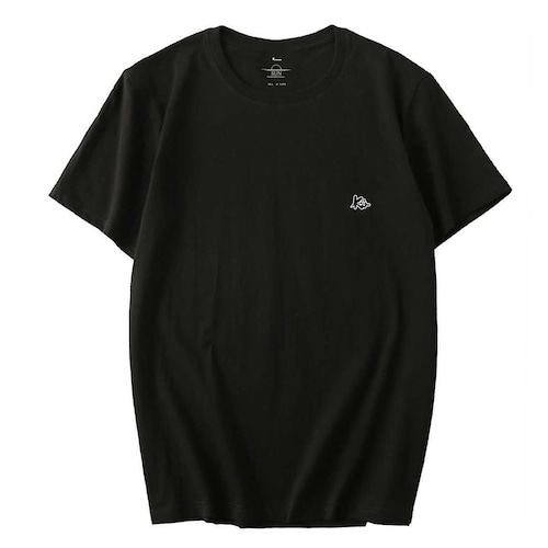 ONE POINT Patch T-shirts 【Black】　
