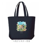 WALK TOGETHER Canvas zip tote　[G0014]