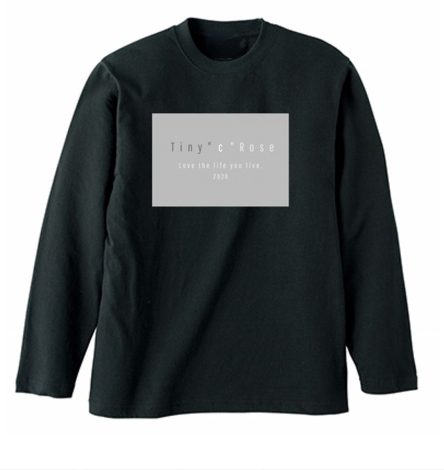 TINY"C"ROSE LONG SLEEVE BLACK【サイズ別注品】