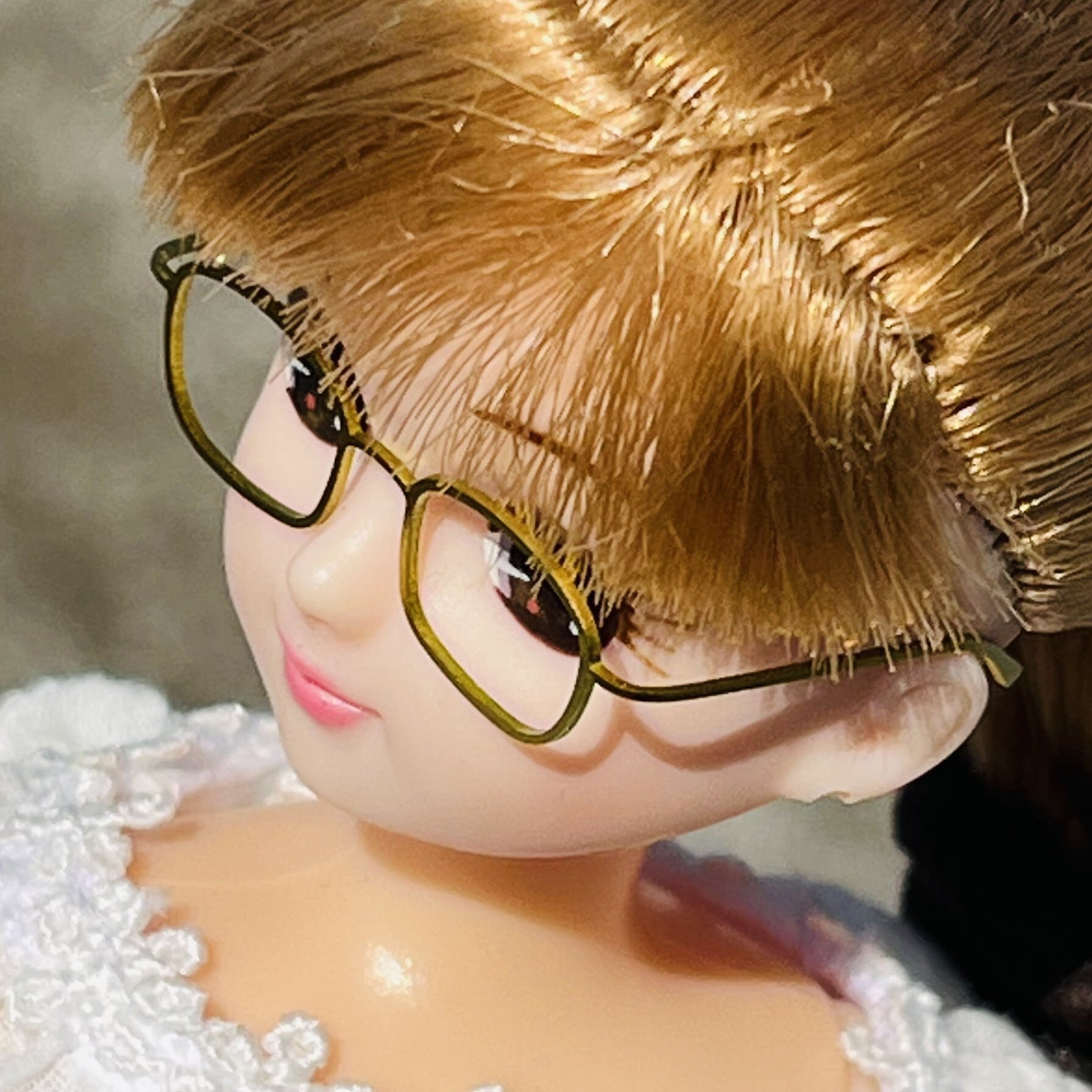 aaa グッズ メガネ 色物 5色 スクエア クリアメガネ ゴールドフレーム | PLASTIC BUNNY