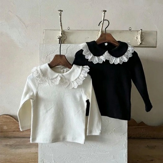 【BABY】韓国風　レースＴシャツ