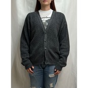 90s USA　コットン　アクリル　カーディガン　M