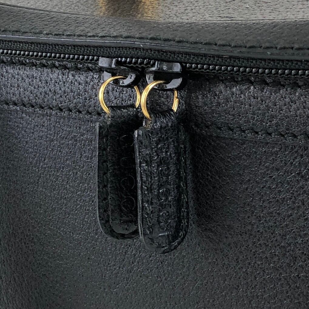 GUCCI グッチ バンブー レザー ハンドバッグ 2WAY バニティバッグ