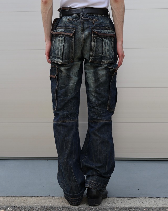 【D SQUARED2 】wide straight cargo denim