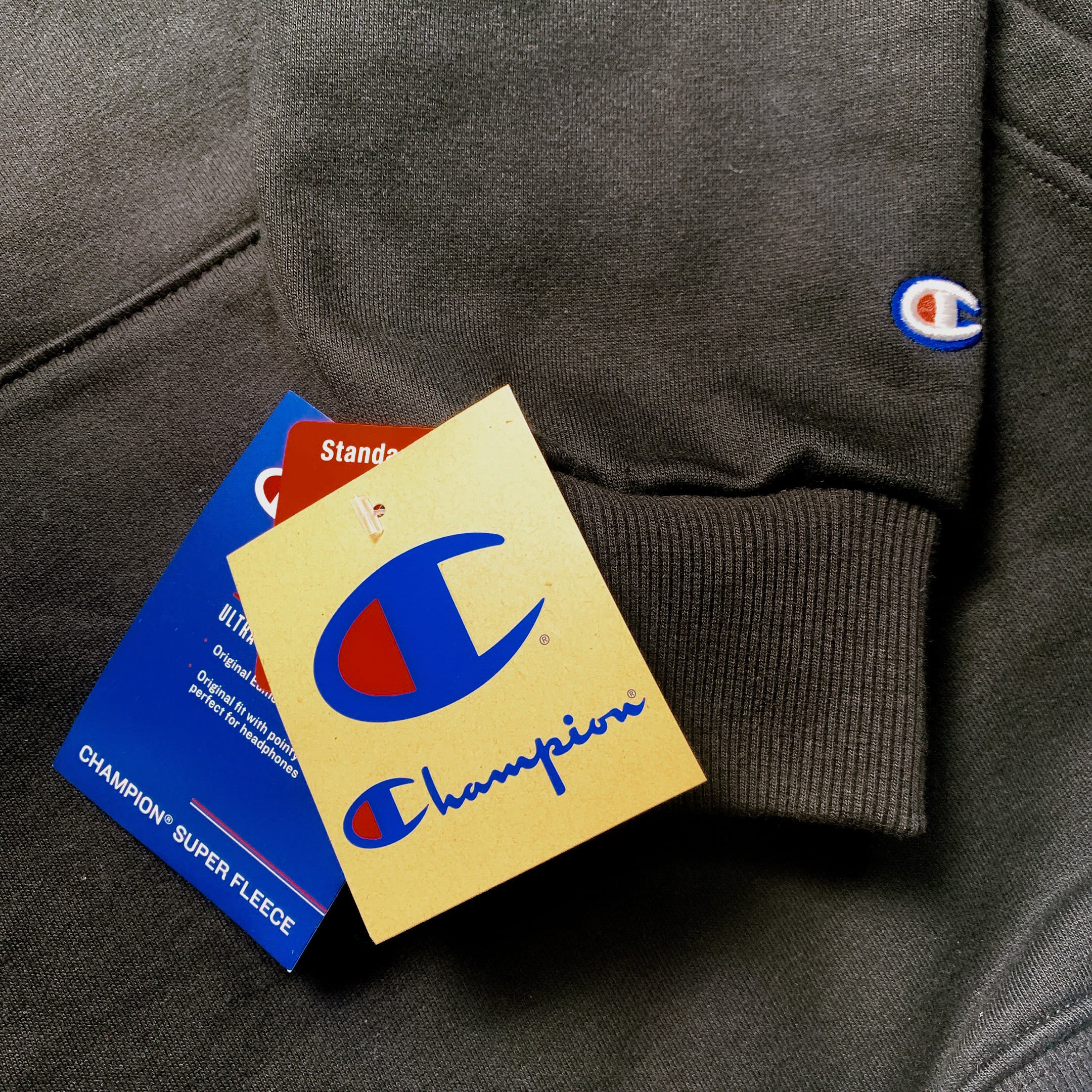 CHAMPION - US規格 SUPER HOODIE (BLACK) | AUSTRALO STORE