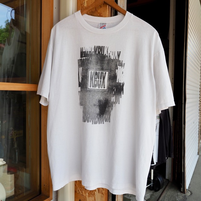 90’s KBUX Local Radio Two Sides Print T-Shirt XL USA製 JERZEES アリゾナ ラジオ Tシャツ