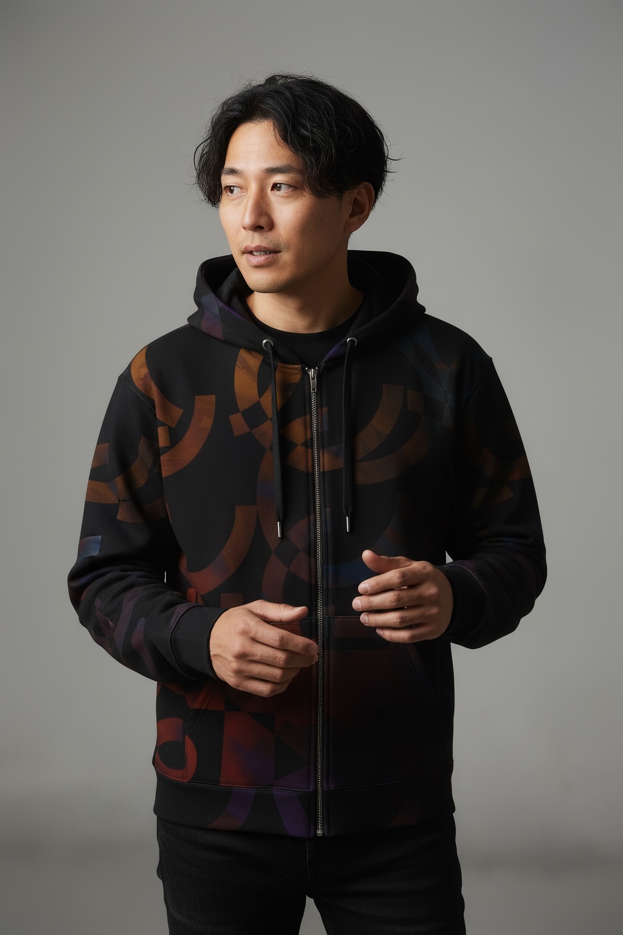 All-Over Print Recycled Unisex Zip Hoodie