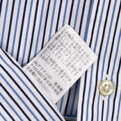 90s 00s Polo by Ralph Lauren ポロ ラルフローレン ESTATE ストライプ 長袖 ワイシャツ ドレスシャツ サイズ 42-84 /ブルー×ネイビー系 メンズ ビンテージ