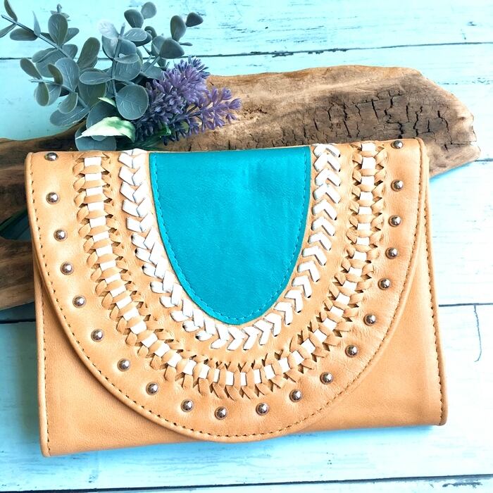 ボヘミアン ハンドメイド レザー ウォレット(ナチュラル ボヘミアン ハンドメイド レザー ウォレット(ナチュラル