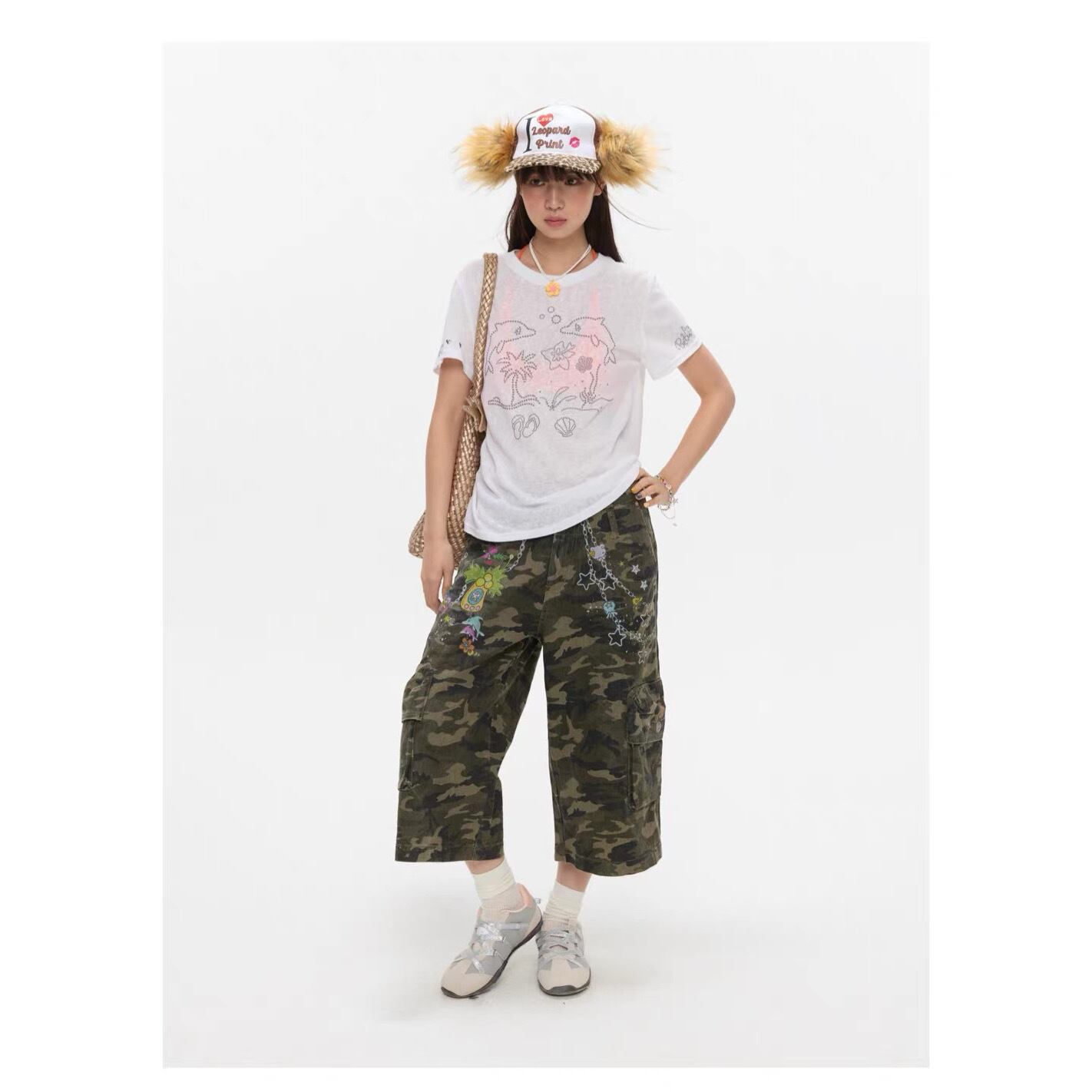 パンツ [BETWEENAND]Retro Print Camouflage Pants BETWEENAND] Retro Print Camouflage Pants | Pay ID