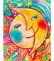 太陽と月の絵【アート原画】