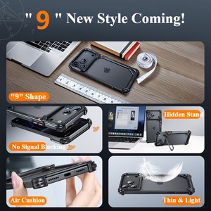 ◆iPhone17 Pro Max◆ 9-Shaped Aluminum Phone Case / 9-シェイプ アルミニウム スマホケース